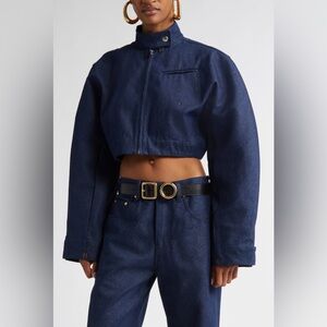 W/ Tags Jacquemus la veste de nimes cabrio Cropped Denim Jacket 38 US6